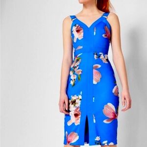 Ted Baker London Harmony Blue Body Con Dress Ted Baker Size 5 - US Size 12